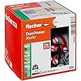 Fischer 535456 DUOPOWER Wallplug, 10 mm, Red/Gray