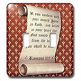 3dRose lsp_165732_2 Romans 10 Verse 9 on a Scroll