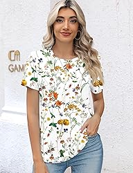 Kistore Womens Plus Size Short Sleeve Crew Neck