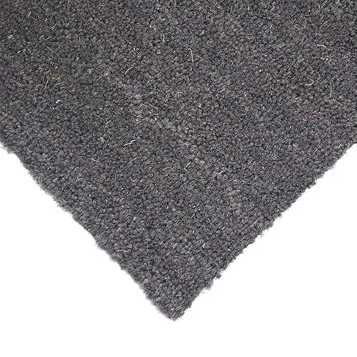 Grey Coir Entrance Matting 1 Meter Width 17mm Choose Your Length In 0
