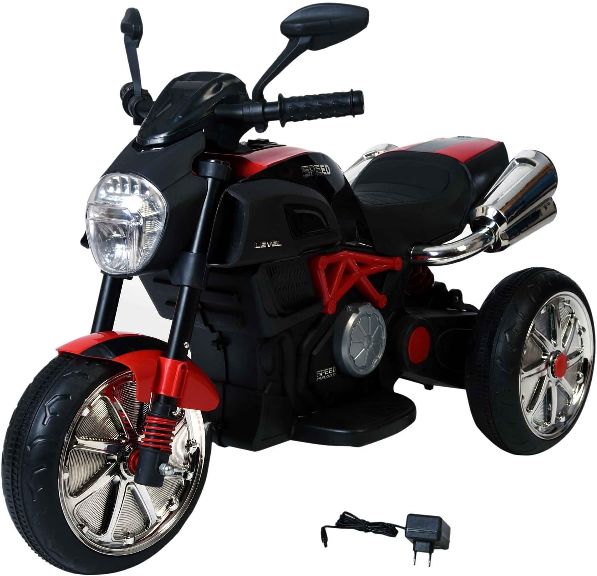 Mywholesale DOT in , Made in India Ride On Battery Operated Bike for Kids with Suspension, Red