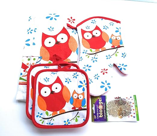 Amazon Com American Mills Owl Hoot Owl Themed Kitchen Towel Set