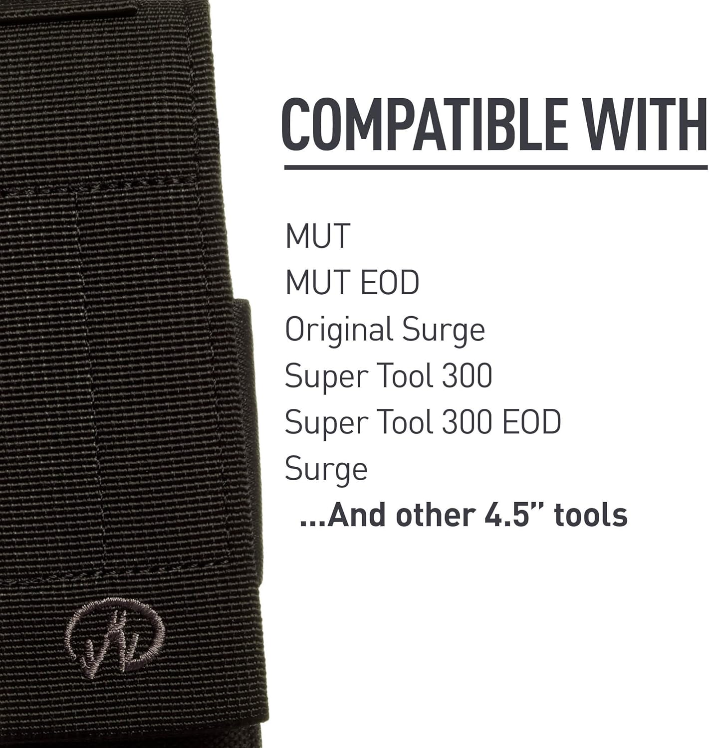 Leatherman Molle Sheath - Nylon Holster for Super Tool 300, Skeletool & More, Black, Extra Large - Image 3