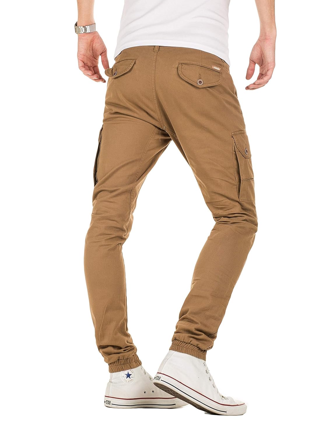 Yazubi Pantaloni Cargo Uomo con Elastico alla Caviglia Elij Uomo  Abbigliamento berjaya.edu.my