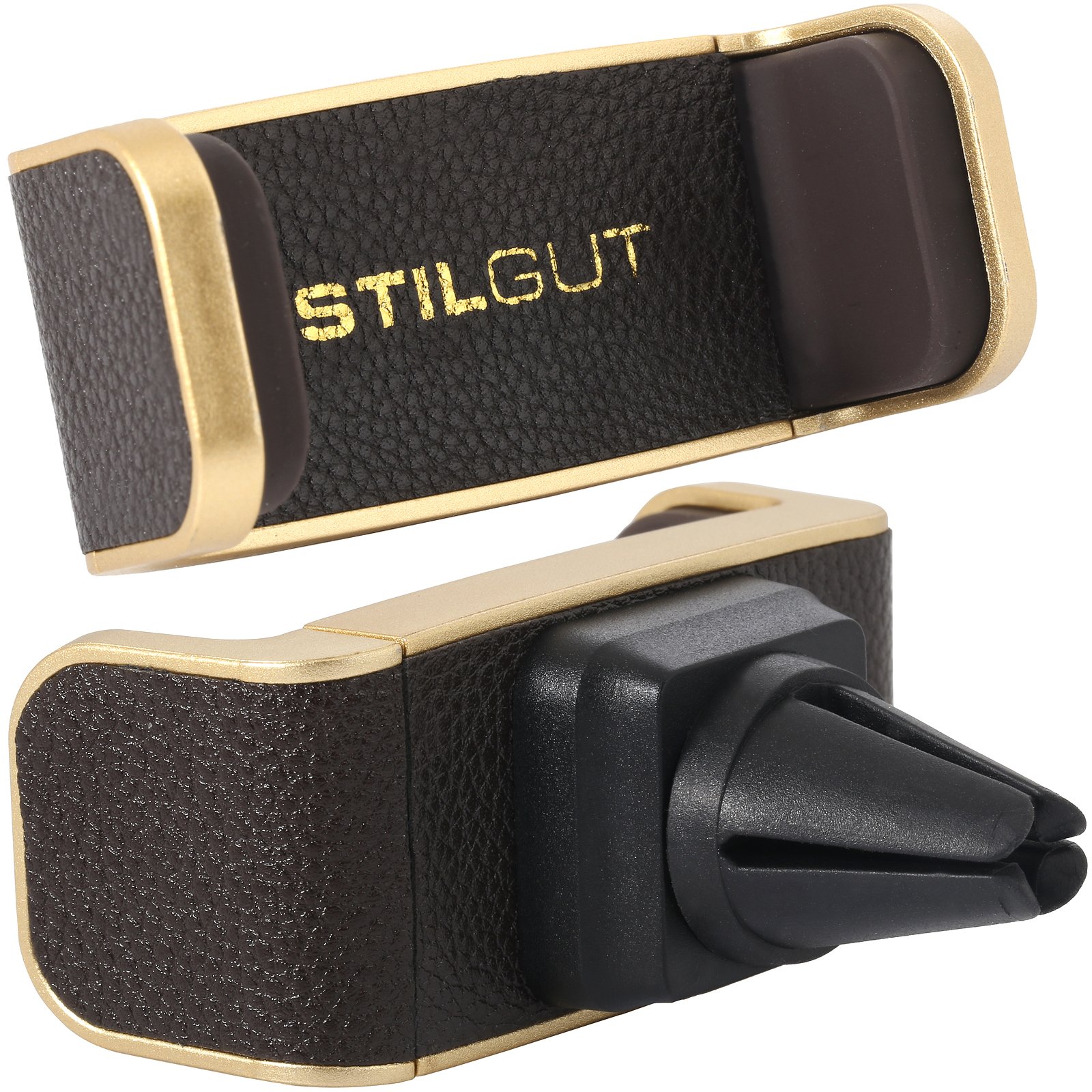 StilGut Premium Mount, Universal Car Cradle for Smartphones up to 6 Inches, Gold