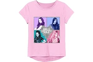 Disney Girls Descendants Movie Short Sleeve T-Shirt-Mal, Evie, Audrey, Jane