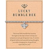 Dabem Lucky Firefly/Bumble Bee Bracelet for Women, Inspirational Birthday Festival Gifts
