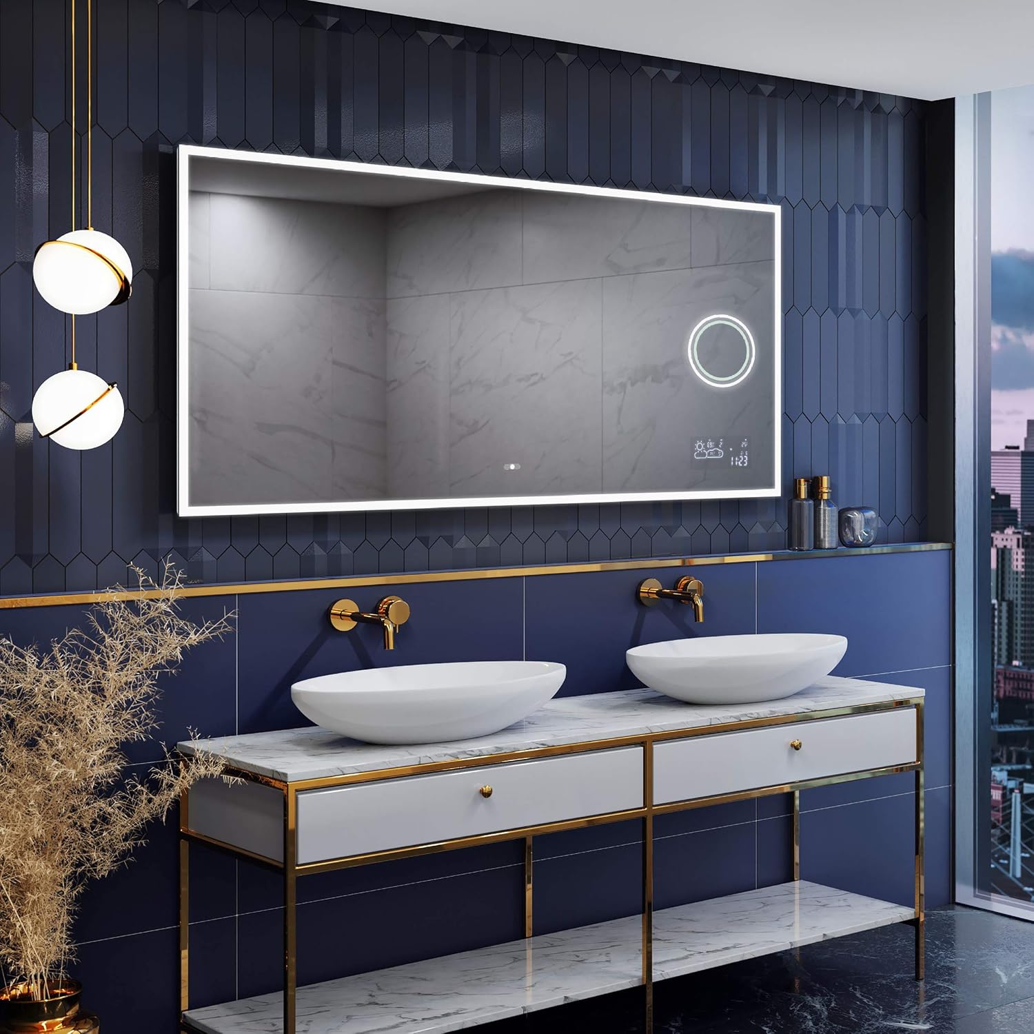 Artforma SlimLine 600 x 600mm LED Illuminated Bathroom ...
