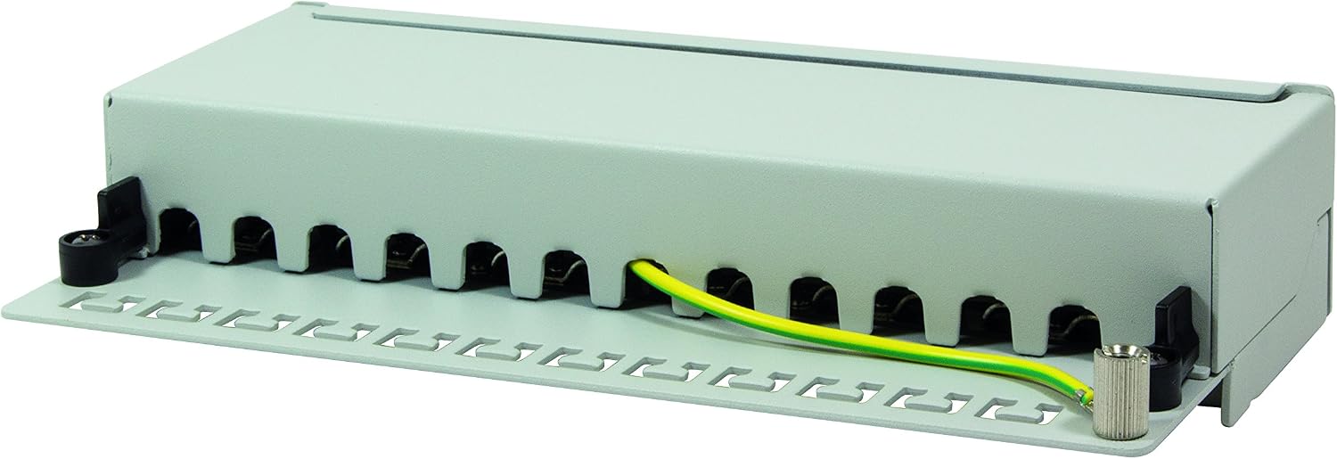 LogiLink Professional Patch Panel Desktop - Patch Panel, light grey, 12-port - Image 3