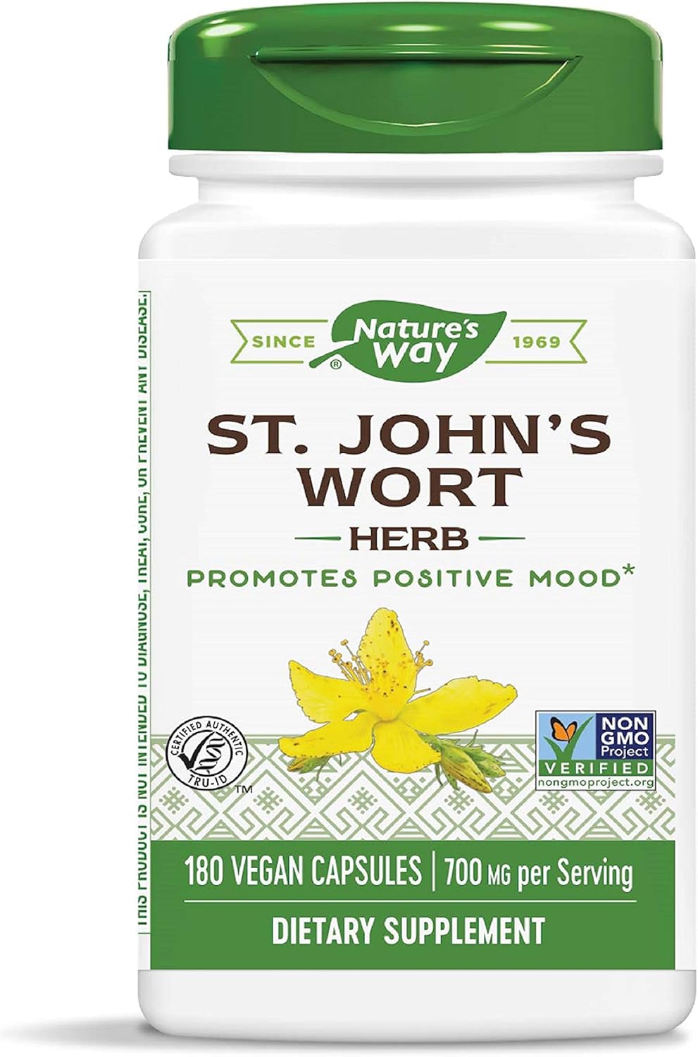 Nature's Way Premium Herbal St. John’s Wort Herb, 700 mg per serving, 180 Capsules: Health & Personal Care