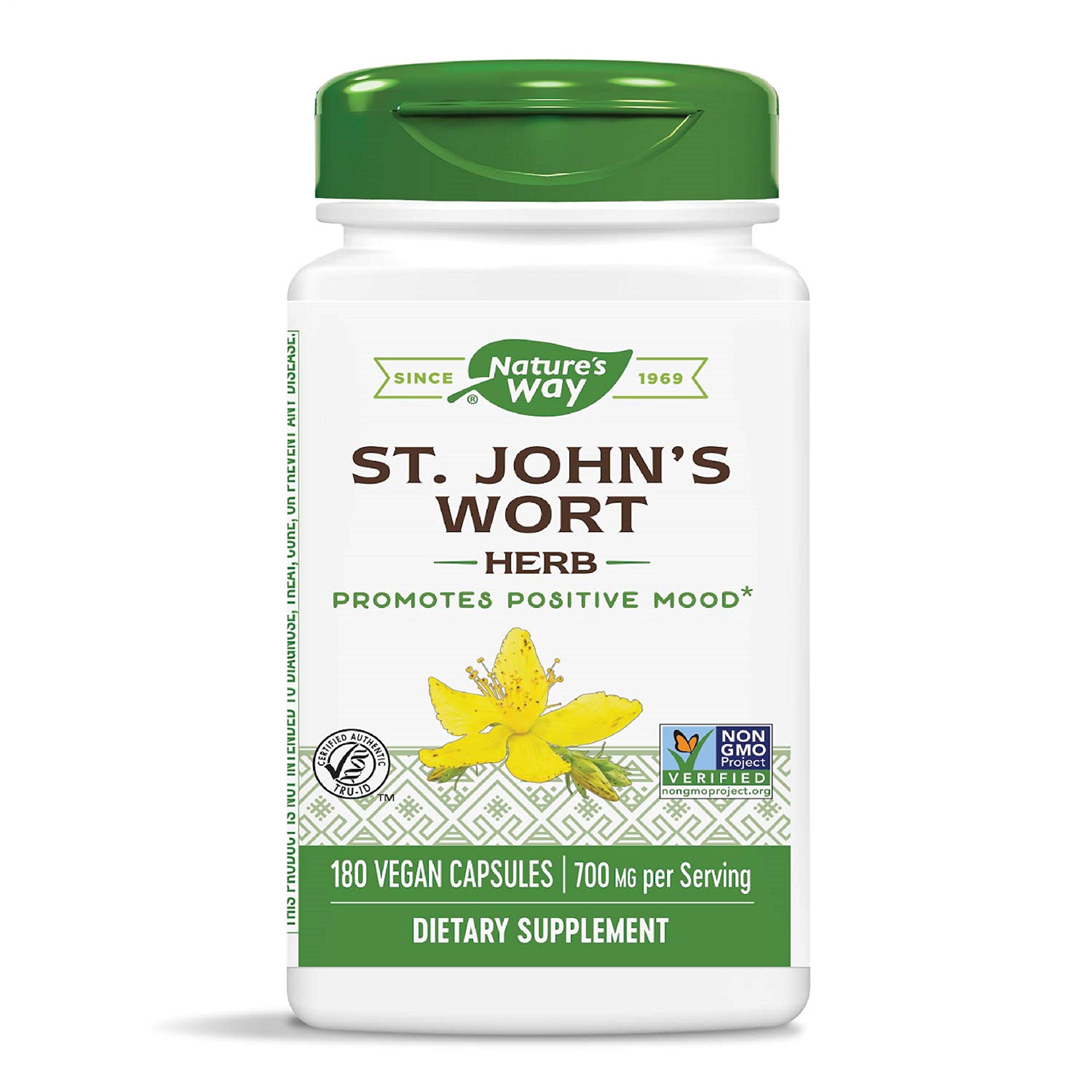 Nature's Way St. John’s Wort Herb 700 mg per serving, Natural, 180