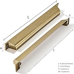 ZAUYX 10 Pack 7 Inch Center to Center Burnished