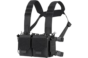 VISMIX Tactical Chest Rig, Adjustable&Detachable Molle Chest Rigs