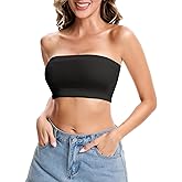 Zeecaro Strapless Bras for Women Invisible Bandeau Bralette Tube Top