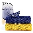 Zerwhil 2 Pieces African Net Sponge, African Exfoliating Net Rip-Resistant Loofah Exfoliating, Body Back Scrubber for Shower, Authentic Long Nylon Exfoliating Back Washcloth Towel for All Skin
