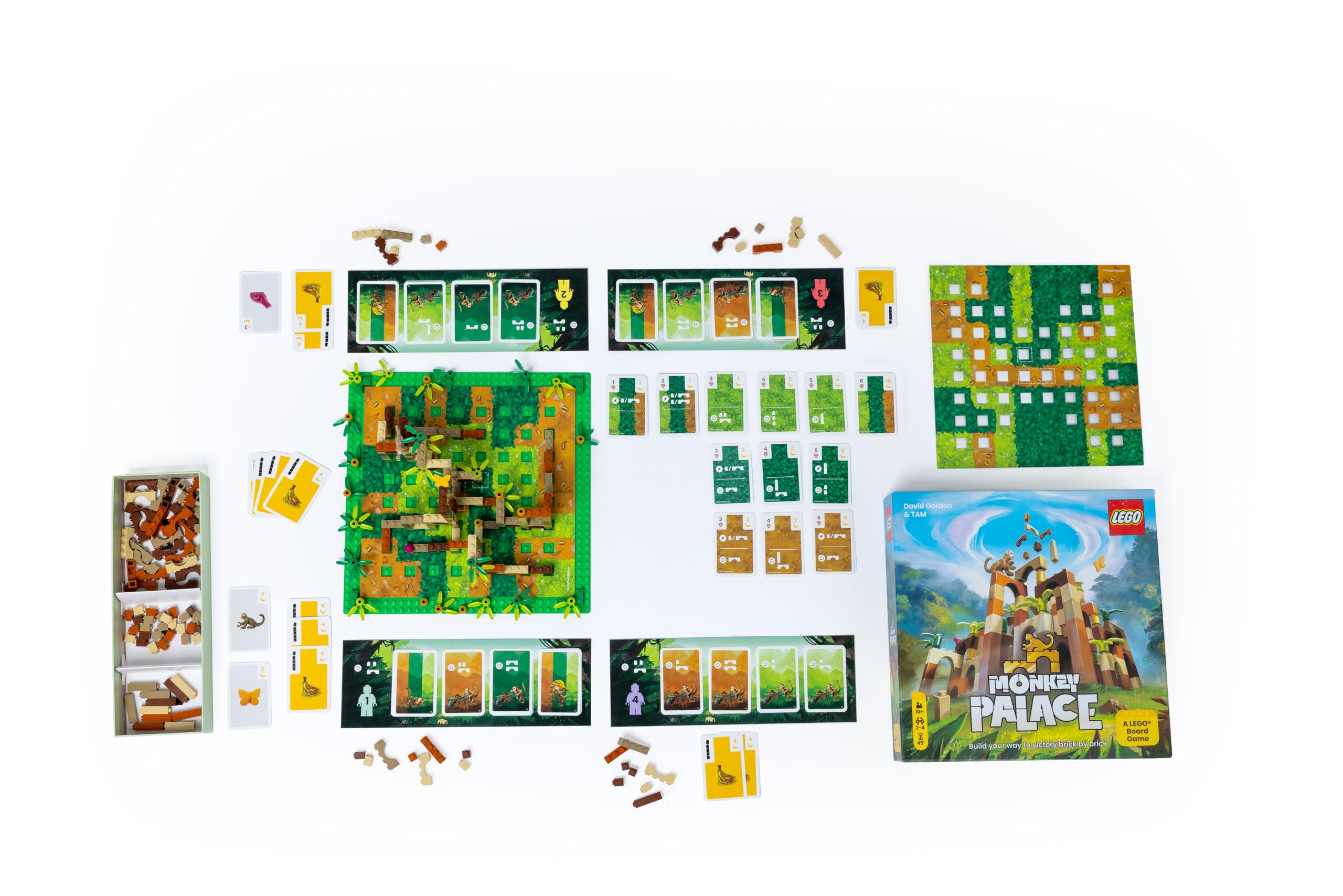 Asmodees - Monkey Palace: EIN Lego Brettspiel – Stein auf Stein zum prächtigsten Palast! Lustiges Familien-Baustein-Spiel für Kinder und Erwachsene - Alter 10+, 2-4 Spieler, 45 Minuten pro Partie 6