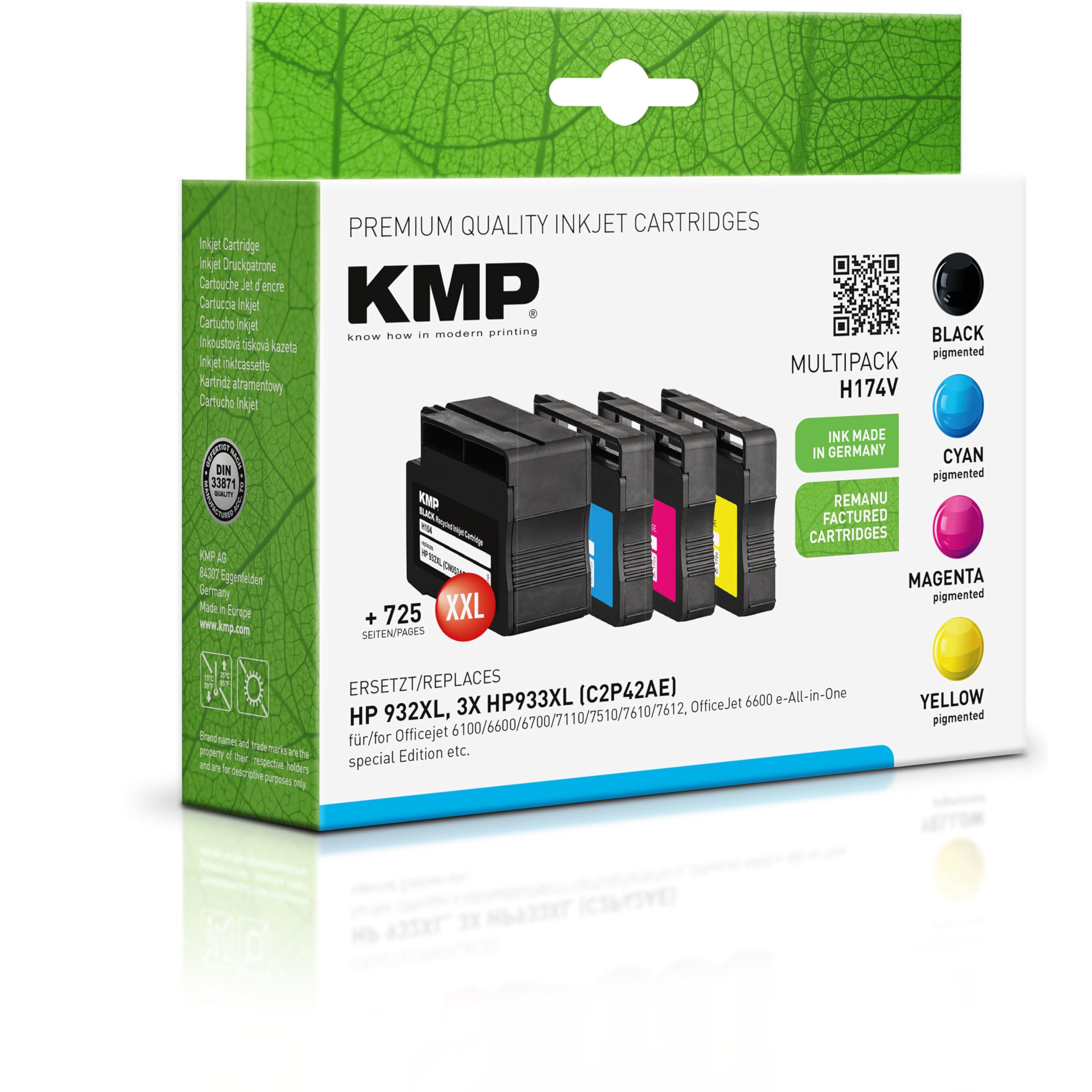 KMP Druckerpatronen HP Officejet Multipack H174V