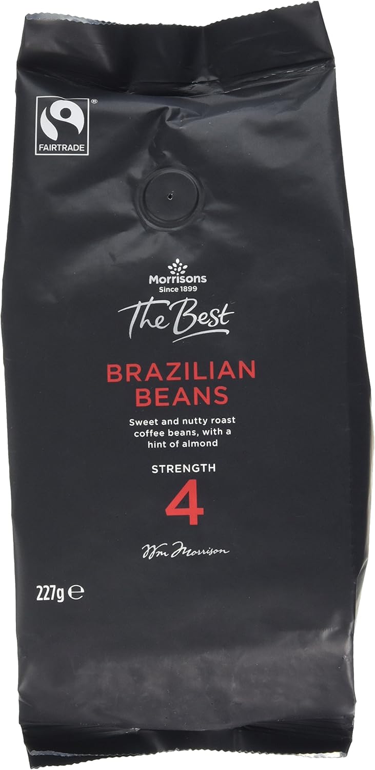 Morrisons The Best Brazilian Coffee Beans, 227 g, Pack of 6 Amazon.co