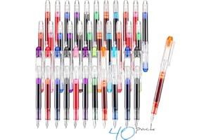 Laumoi Disposable Fountain Pens Set, Colored Ink Fountain Pens for Writing, Extra Fine Nib Classic Design Calligraphy Large Capacity for Journaling Office Supplies Sketching