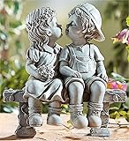 Elenon Boy and Girl Garden Statue Outdoor