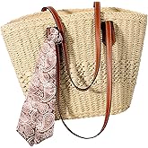 Trifabricy Beach Bags for Women, Summer Straw Bag, Woven Straw Beach Tote Bag Shoulder Handbags