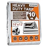 Tarps Heavy Duty Waterproof 10’ X 12’, 10 Mil