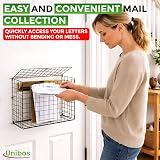 Unibos Large Letterbox Cage Mail Catcher Heavy Duty Steel Black view 6