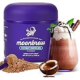 MoonBrew Nighttime Magnesium Coconut Chocolate Mix, Natural Sleep Aid Drink Mix for Adults - Calming Melatonin-Free Sleep Support Powder with Magnesium Glycinate, L-Theanine, Chamomile & Zinc