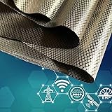 EMF Fabric Protection NEWBEAU Radiation Fabric Blocking for Signal Blocking Emf Fabric Shielding 1 Yard, (1 Yard, 44'' 36'')