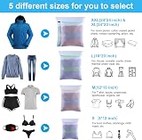 GOGOODA Laundry Bags Diamond Mesh 5 Pack Delicates Wash Bags view 3
