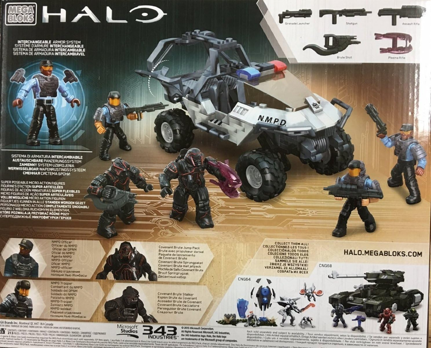mega bloks halo nmpd warthog set