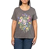 Lucky Brand Womens Faded Neon Floral Classic Crew