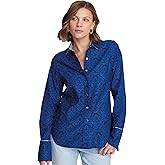 Robert Graham Womens Priscilla Long Sleeve Woven Button Down Shirt