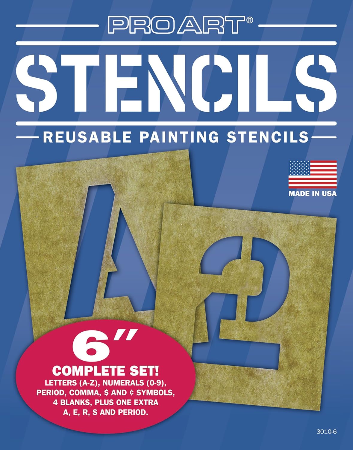 Pro Art 6Inch Painting Stencil Set, Letters and Numbers eBay