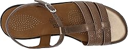 SAS Womens Capri Bronze Snake 10.5 WW - Double Wide