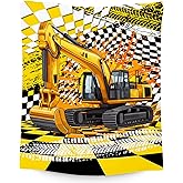 Kids Blanket Gifts, Construction Truck Blankets for Boys, Excavator Throw for Boys, Soft Plush Throw for Car Lovers, 40"x50"
