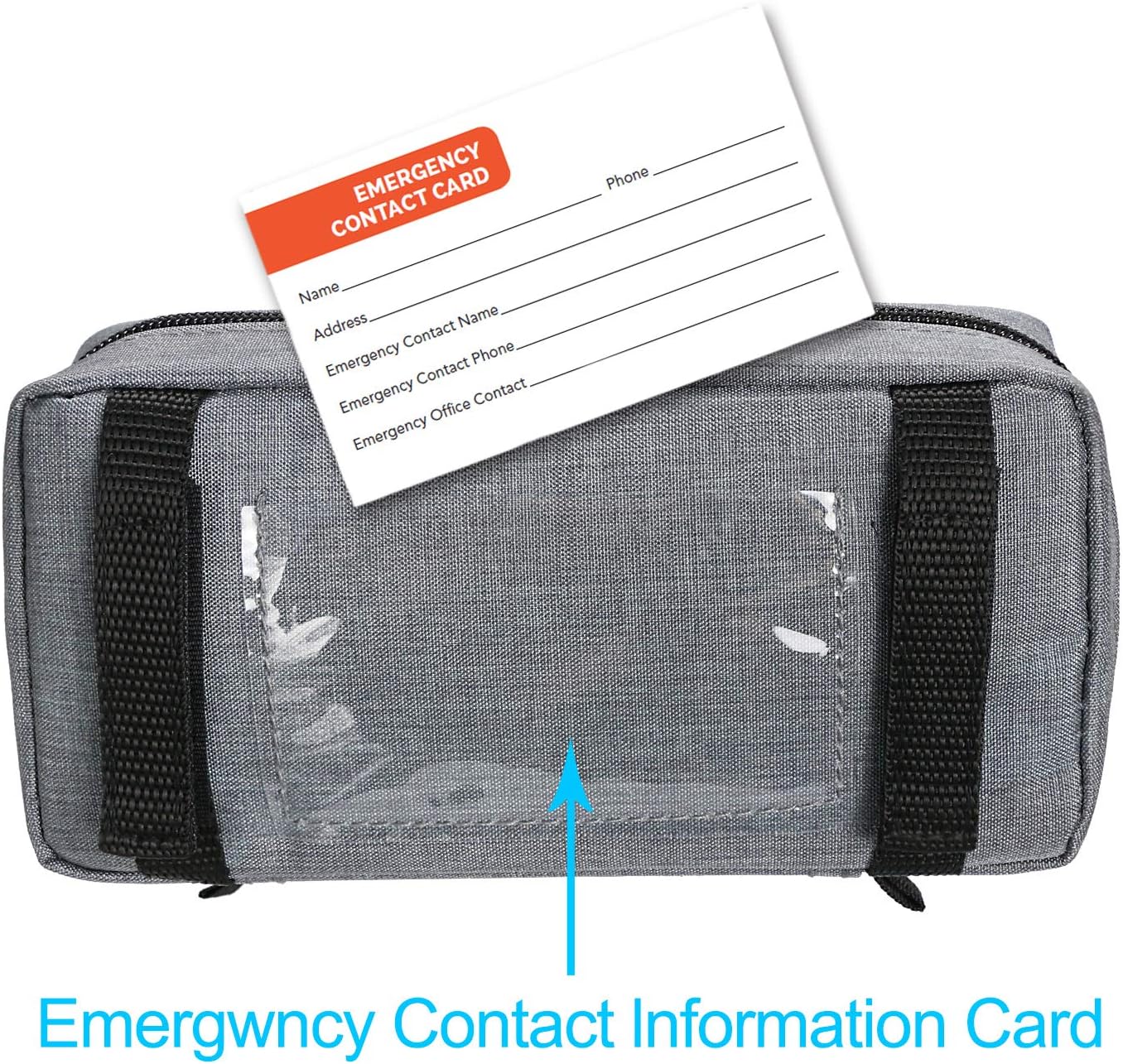 Portable Insulin Travel Case - Medication Diabetic Supplies Organizer Medical Bag by YOUSHARES (Grey): Health & Personal Care