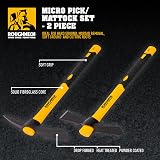 Roughneck 2 Piece Micro Pick & Cutter Mattock Set 380mm 15in ROU64015 view 3