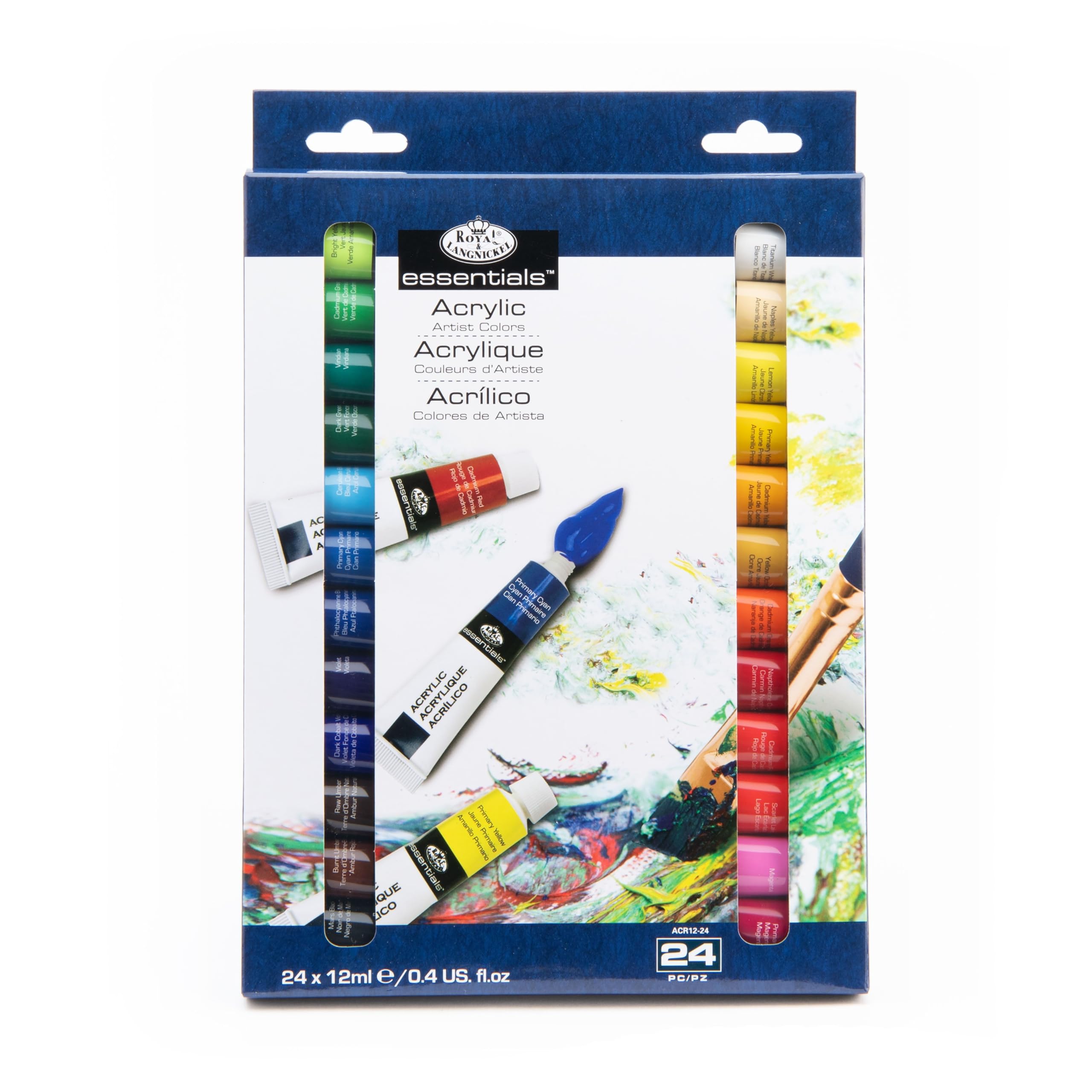 Royal & Langnickel Artist Paint 24 x 12ml Set - Acrylic