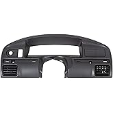 HECASA DashBoard Panel Bezel Compatible with 92-97 F150 F250 F350 Bronco | Dashboard Cluster Instrument Trim Cap Replacement for F2TZ15044D70A Gas Engines ONLY