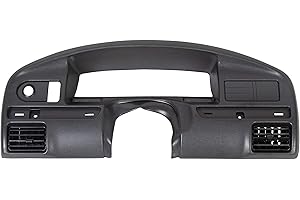 HECASA Dash Cover Board Panel Bezel Compatible with 1992-1997 Ford F150 F250 F350 F-150 F-250 F-350 Bronco Dashboard Cluster Instrument Trim Cap Replacement for F2TZ15044D70A Gas Engines ONLY