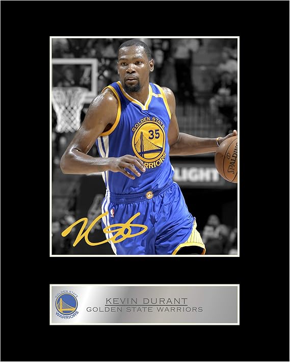 Kevin Durant Signed 10x8 Inch Photo Display – Professionally Mounted Memorabilia Ready To Frame