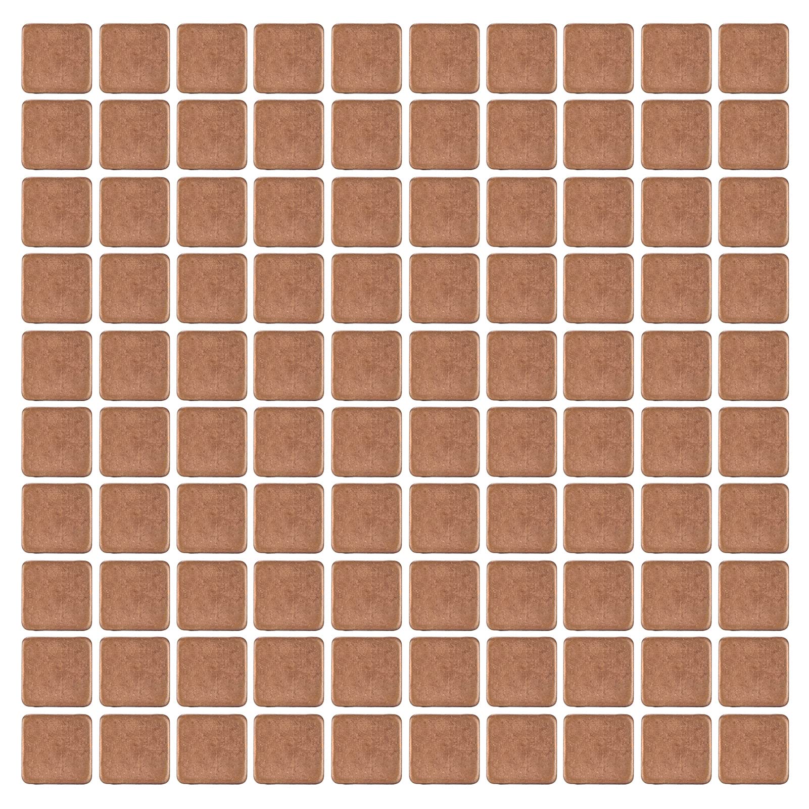 100pcs 15mm GPU CPU Thermal Heatsink Copper Pad, Copper Pad Shim Thermal Kit, Multiple Thickness Options Copper Plate Cooler Small Heatsink for Cooling PC Components(15x15x0.5mm)