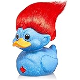 TUBBZ First Edition Blue Glitter Troll Collectible Vinyl Rubber Duck Figure - Official Trolls Merchandise - TV, Movies & Video Games