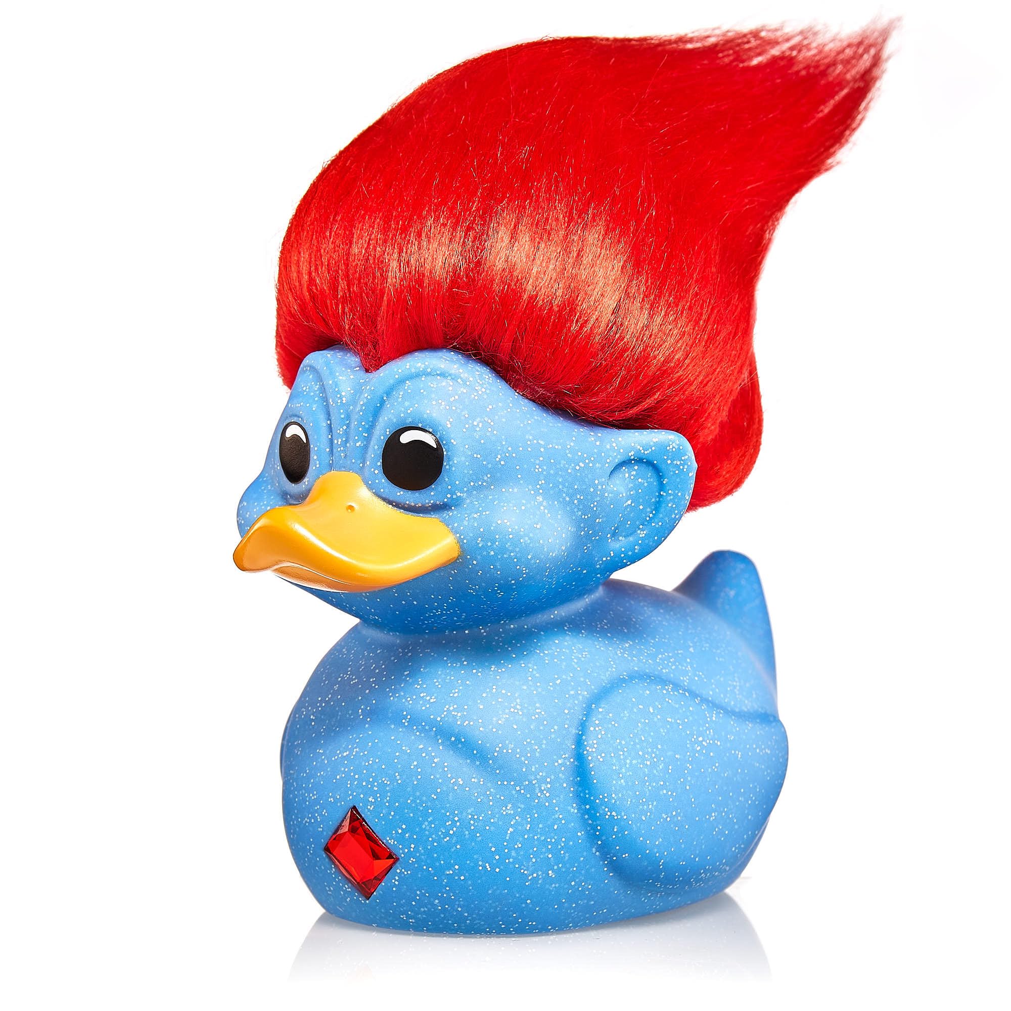 TUBBZ First Edition Blue Glitter Troll Collectible Vinyl Rubber Duck Figure - Official Trolls Merchandise - TV, Movies & Video Games — image 1