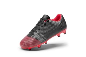 DREAM PAIRS Kids Boys Girls Soccer Cleats Youth Firm Groud Athletic Outdoor Trainning Football Shoes for Little/Big Kid
