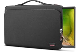 18.5 Inch Portable Monitor Case, 18.5 inch Laptop Protective Carrying Cover with PU Handle, Large Accessory Pocket and Water 