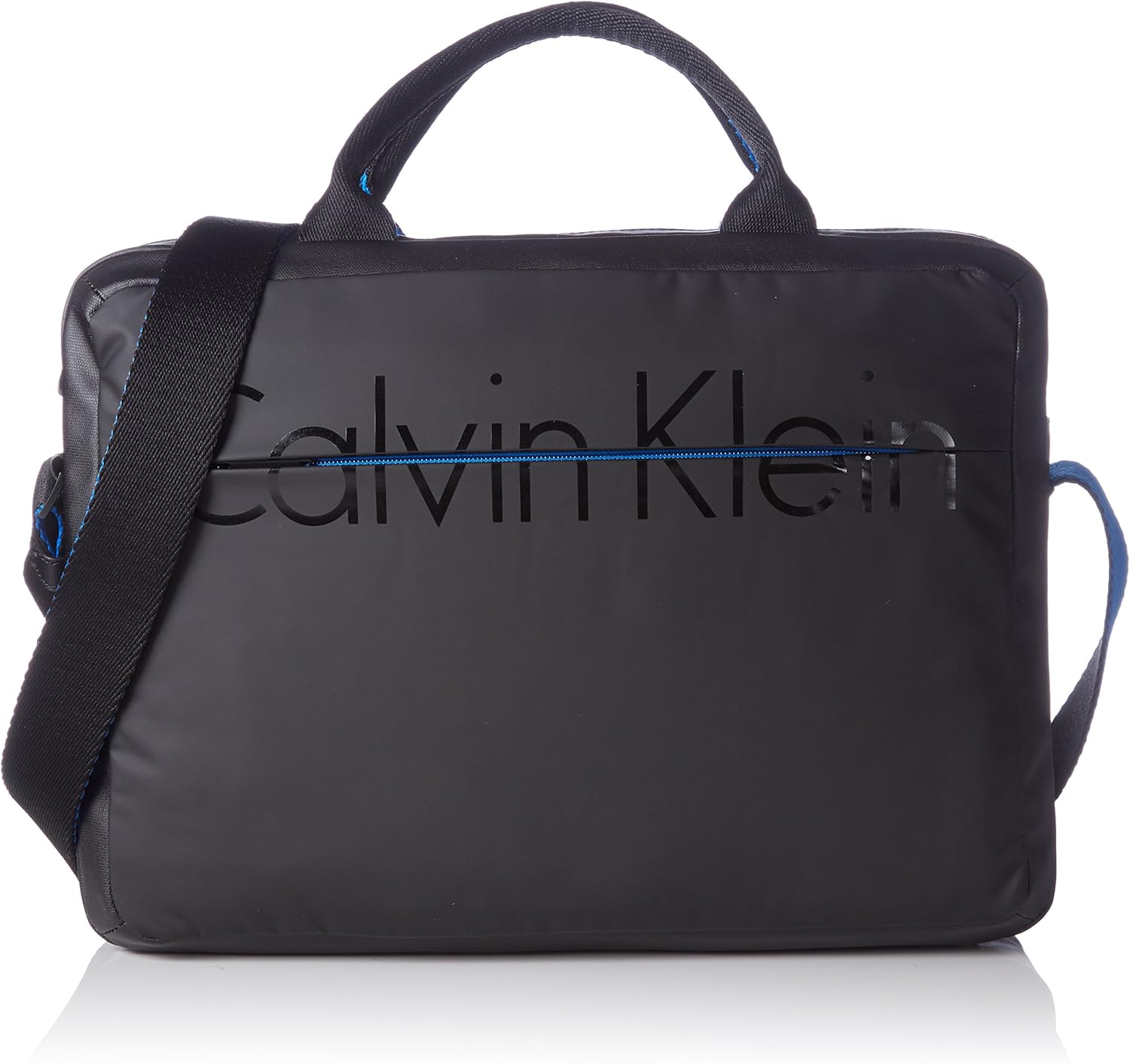 Calvin Klein Jeans Men's LOGAN LAPTOP BAG Shoulder Bag Black Schwarz