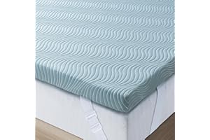 UniPon Firm to Extra Firm Mattress Topper 3 inch Queen Size Memory Foam Mattress Topper Gel Infused with High-Density Foam for Body Support & Pressure Relief, Ventilated Design, CertiPUR-US Certified