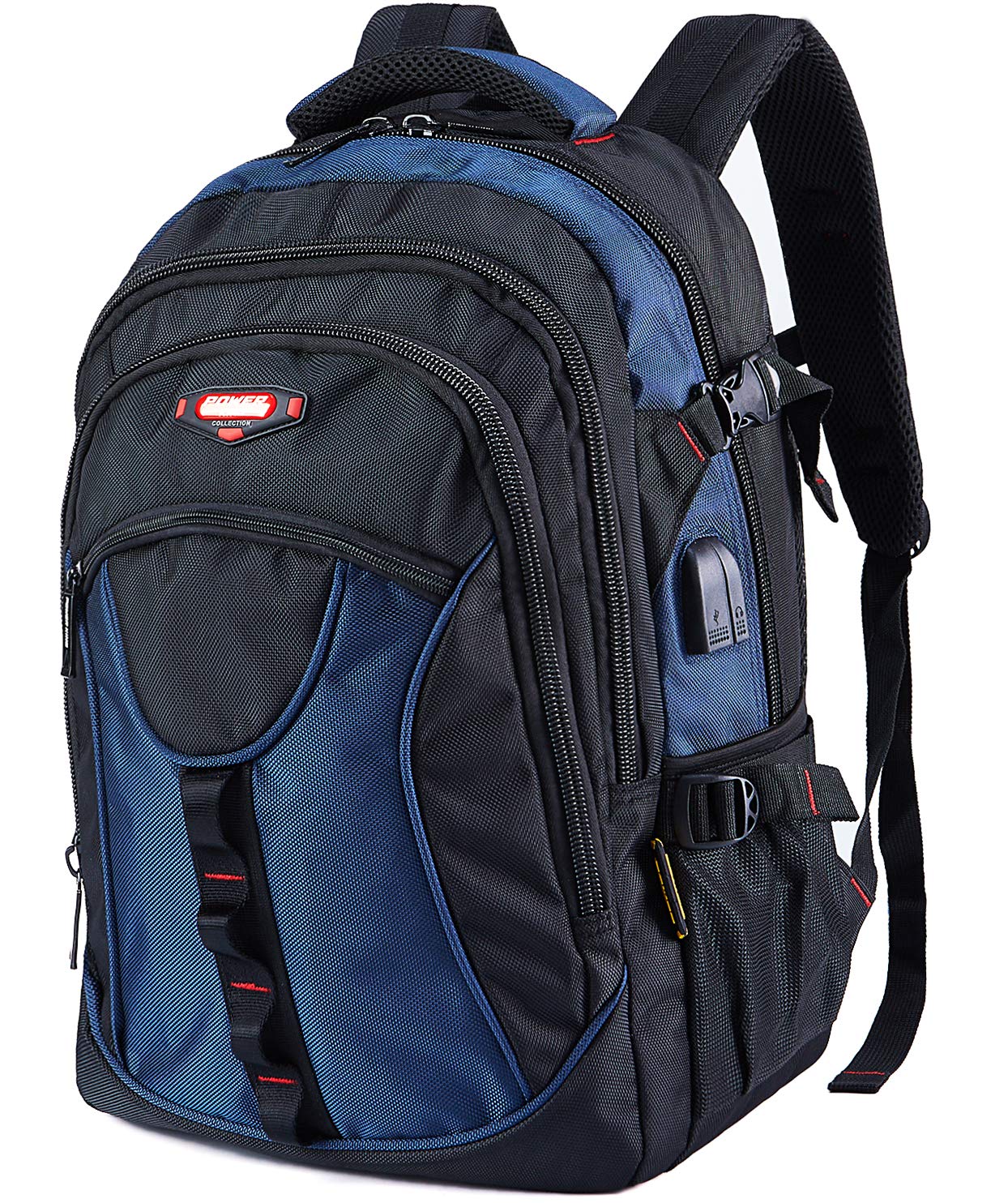 POWER KING Hiking Backpack 30L, Lightweight Casual Backpack for Men Women, Outdoor Travel Daypack for Camping Mountaineering Walking Cycling Climbing Sport, Blue